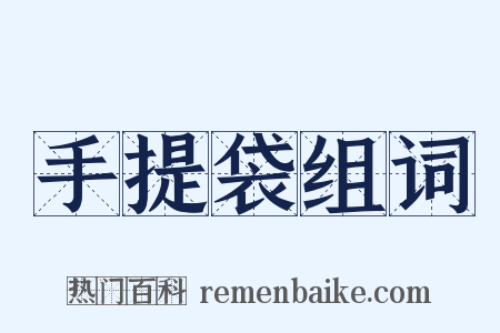 手提袋组词是什么意思的图片